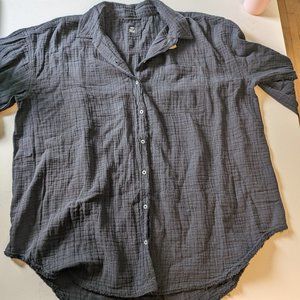 Black Aerie Button Up, size large